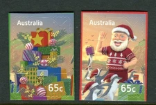 2025 Christmas-Secular MUH Set of 2 Self Adhesive Stamps With Embellishments