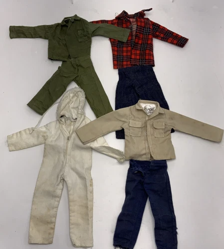 Vintage 12” GI Joe Uniform Outfit Lot Artic, Fatigues