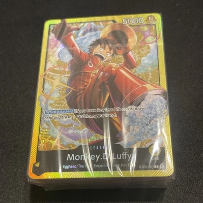 One Piece TCG English Starter Deck 29: Egghead (ST29) Deck Brick ONLY NO Packs !
