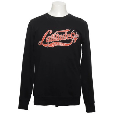 Latitude 64°, Sweatshirt, Größe: M, Schwarz, Baumwolle, Print, Herren #LhM