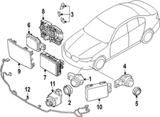 Genuine BMW Distance Sensor Mount Bracket 66-31-5-A01-CF7