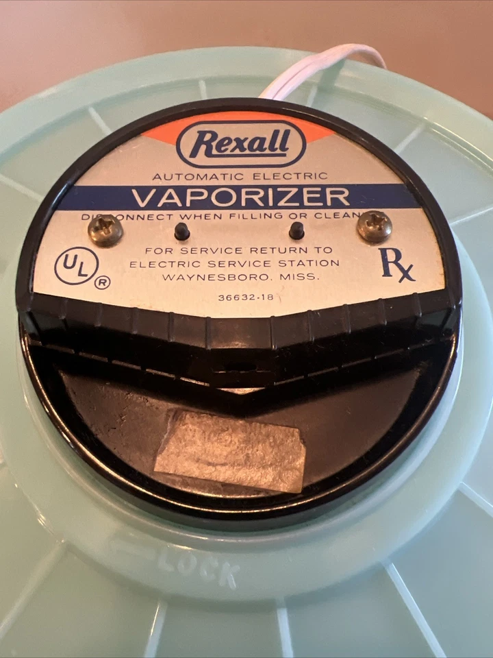 Vintage Rexall Vaporizer Humidifier  Vintage Blue Turqoui 1972 - Image 3 of 4