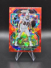 2021 Panini Prizm Prizms Red Ice #113 Jason Taylor! Dolphins