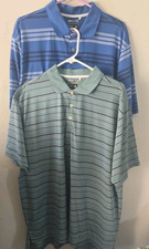 ADIDAS Gol Men's ClimaCool SS Shirts Combo Sale Qty-2 Striped Polo Shirt XL Lot