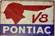 Tin Sign 8x12 Pontiac V8 Engine Automobile Car Auto Dealership Garage Dd5 Tin Sign 8x12 Pontiac V8 Engine Automobile Car Auto Dealership Garage Dd5