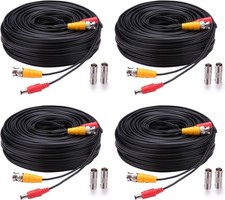 Bnc Cable 4x150ft All-in-One Siamese Video and Power Security Camera Cable,BNC