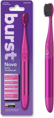 Nova Toothbrush (Pink) | Sonic Powered Teeth Whitening | Super-Soft Bristles | 1