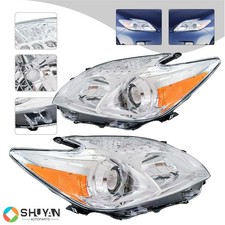 For 2010-2011 Toyota Prius Projector Headlights Halogen Headlamps Left Right