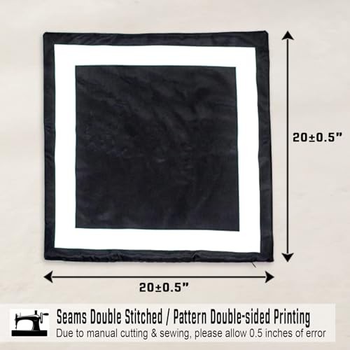Black Outdoor Throw Pillow Covers Waterproof 20" x 20" (Pack of 2) Black Frame - Picture 7 of 7