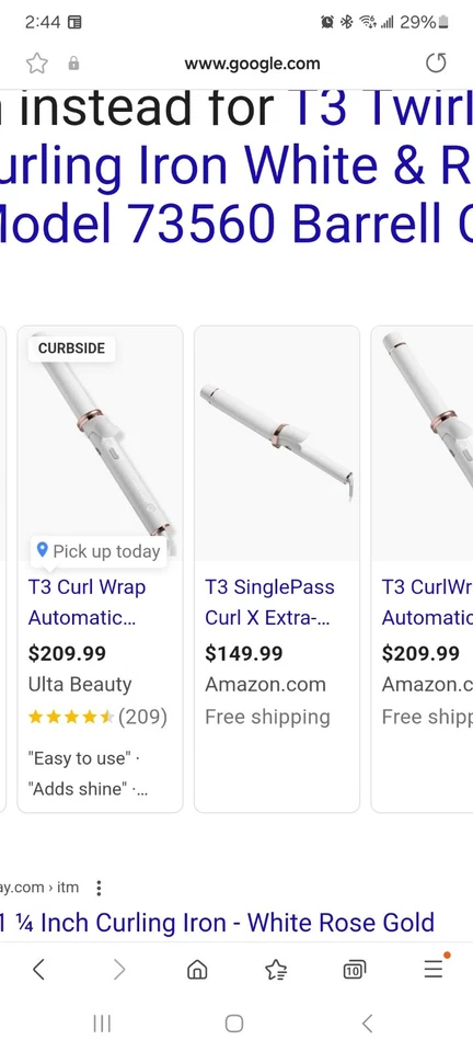 T3 SinglePass 1.25 Inch Professional Curling Iron - Image 2 of 2