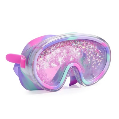Bling20 Schwimmmaske Brille Junior 6 Jahre + Beach Life Sand Zehen Lila Silikon