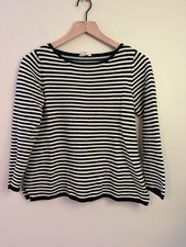 Women  s Eileen Fisher Organic Cotton Chenille Stripe Pullover size S