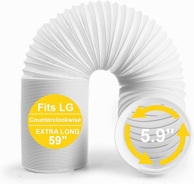 Portable Air Conditioner Hose, 5.9'' Diameter Anti-Clockwise Thread, Universal Re