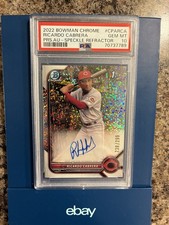 Ricardo Cabrera 2022 1st Bowman Chrome Speckle Auto /299 PSA 10