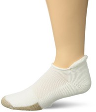 Thorlos L25045 Unisex 1-Pair White Max Cushion Tennis Rolltop Sock Size M