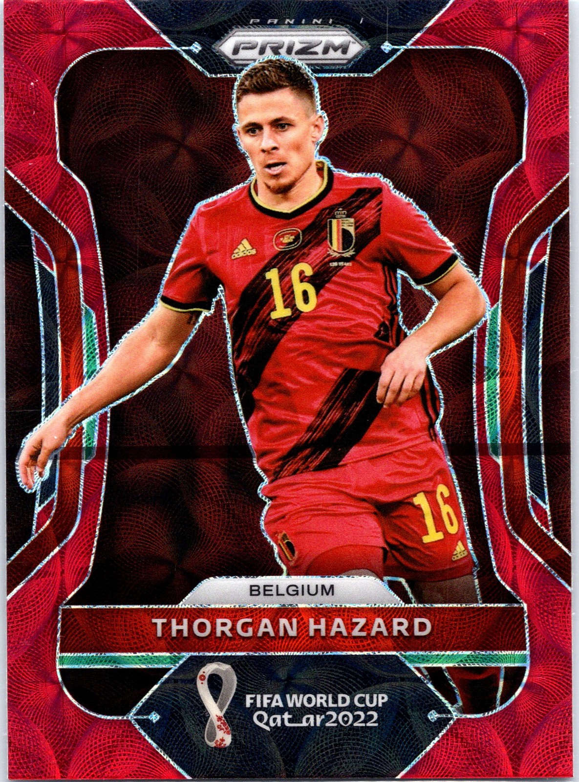 2022 Panini Prizm FIFA World Cup #22 Thorgan Hazard Red Choice
