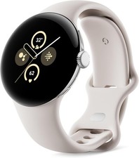 Google Pixel Watch 2 - LTE - GA05019-US - Polished Silver/Porcelain Band - New