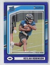 Keilan Robinson RC 2024 Donruss Press Proof Blue #385 Jacksonville Jaguars