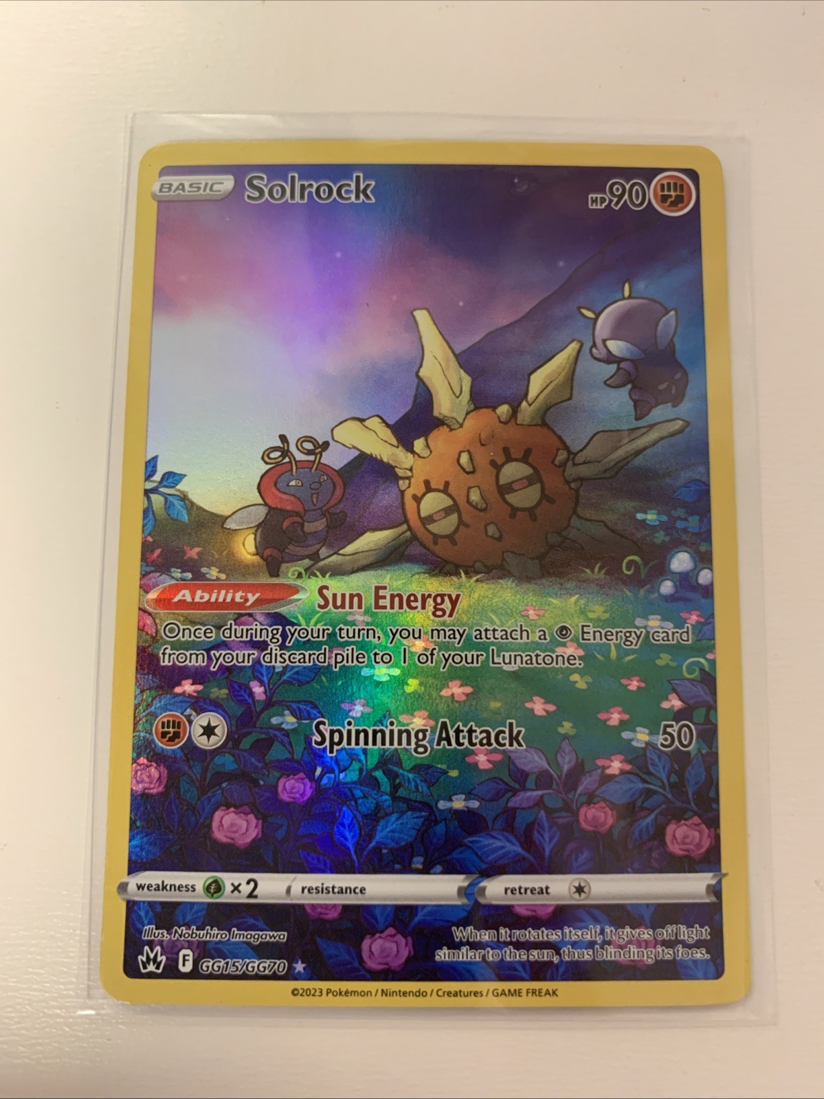 Solrock GG15/GG70 Crown Zenith Galarian Gallery Holo Pokemon TCG Card NM