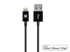 Select Series Apple MFi Certified Lightning to USB Charge/Sync Cable, 10ft Black