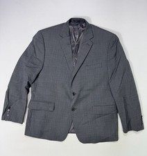Lauren Ralph Lauren Men Blazer 100 Wool Grey 44S Classic Business Career