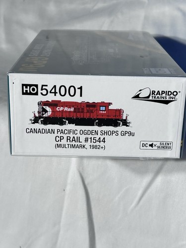Cool Rapido Canadian Pacific Railway GP-9u Loco #1544 HO DCC listo | Condition: New