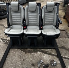 FORD TRANSIT TOURNEO CUSTOM REMOVABLE FOLDABLE VAN SEATS 3 CONVERSION LEATHER