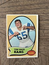 1970 Topps - Tom Mack #151 - Rookie Card & HOF Great - Nice Card - Back Marked . rookie card picture