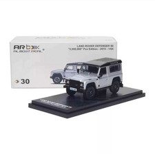 Almost Real 164 Land Rover Defender 90 2m Anniversary Silver Diecast