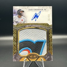 2025 Topps Tier One Jazz Chisholm Jr. Auto Prodigious Patches Patch #02/10