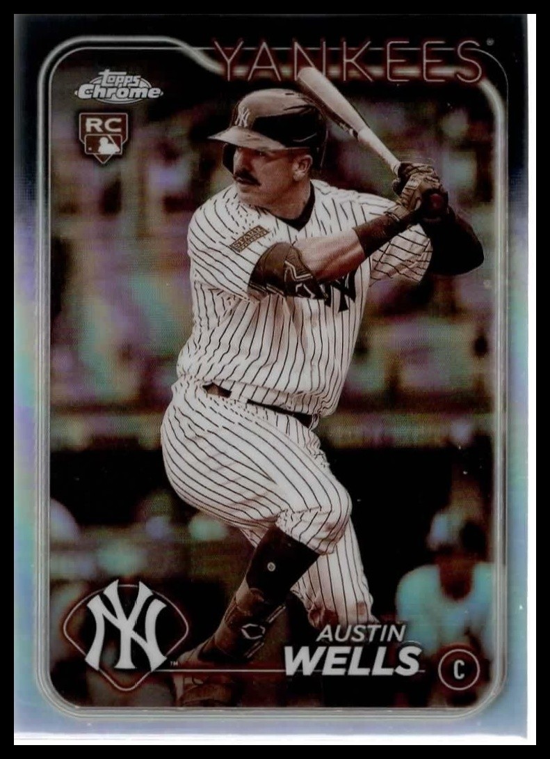 2024 Topps Chrome #281 Austin Wells Sepia Refractors