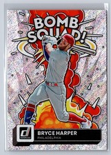 2022 Donruss #BS-9 Bryce Harper Bomb Squad Rapture Insert SP