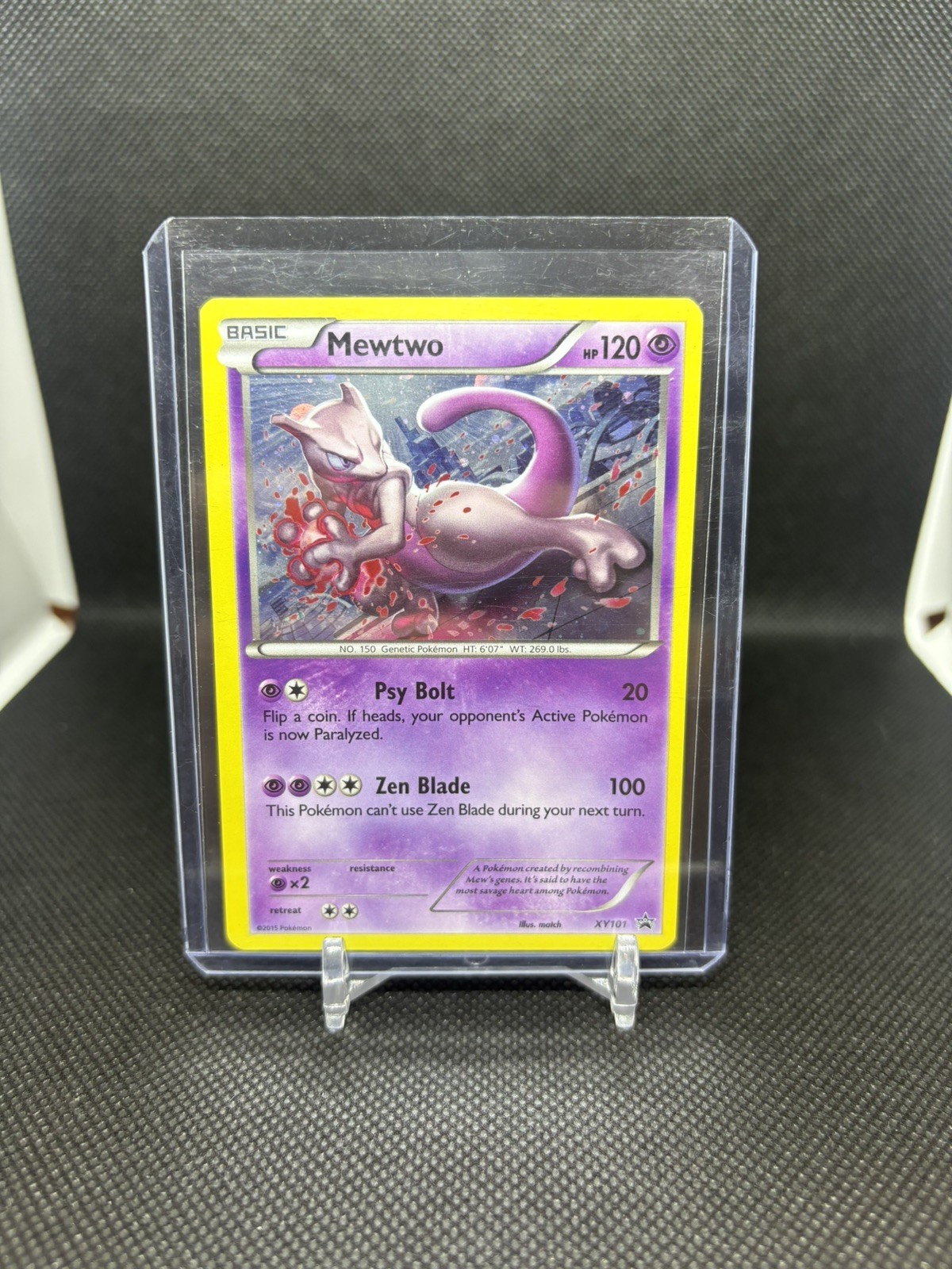 Mewtwo XY101 Black Star Promo Holo XY 2015 Pokemon TCG Card LP