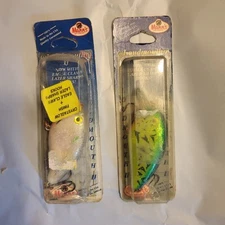 Mann's 1/4oz LOUDMOUTH II CRANKBAIT-Crysta 3/8SZ FIRE SHAD & Grey Ghost Lot