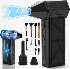 WeePro Compressed Air Duster 180000RPM Cordless Mini Turbo Fan, 3-Speed Vacuum