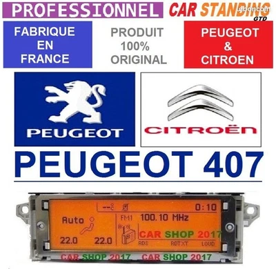 AFFICHEUR 407, AFFICHEUR PEUGEOT 407, ECRAN 407, ECRAN PEUGEOT 407,SCREEN 407 - Photo 1/4