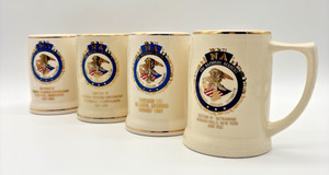 Vintage FBI National Academy Commemorative Mugs Set of 4