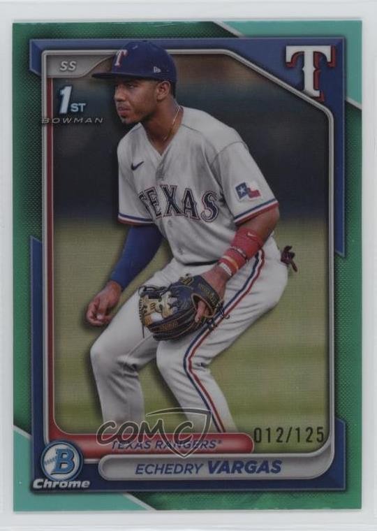 2024 Bowman Chrome Prospects Aqua Refractor 12/125 Echedry Vargas #BCP-163 6q5