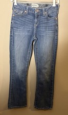Ariat REAL Jeans Blue Medium Wash Bootcut Embroidered Western Denim Girls 16