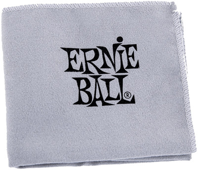 Ernie Ball Poliertuch Grau mit Logo EB4420