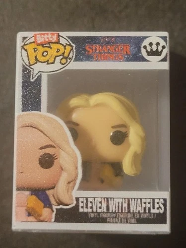 FUNKO STRANGER THINGS  BITTY POP  "ELEVEN W/WAFFLES & WIG"  SHORTPRINT CHASE!!