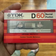 TDK D60 Audio Cassette Tape Factory Sealed