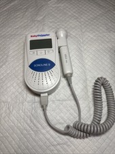 Sonoline B Baby Doppler Heart Monitor Manual Ultrasound Pink Tested - No Gel