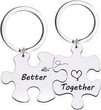 Couples Keychains for Boyfriend and Girlfriend Gifts Couple Puzzle Piece