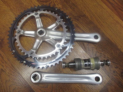 Pédalier Double Campagnolo Chorus 1ère Génération - 170mm 52/39 + Boîtier De Pédalier British, Occasion