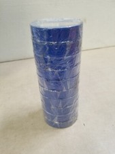 Lot of 10 Shurtape 200786 EV 057C UL Listed Electrical Tape, Blue, 3/4in x 66ft