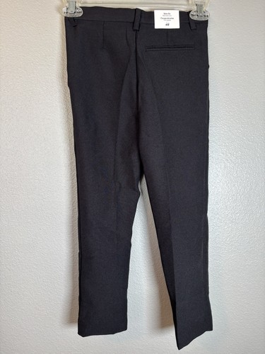 NWT H&M Dress Pants Slacks Black Boys 6 Adjustable Waist Slim Fit NEW - Picture 3 of 6