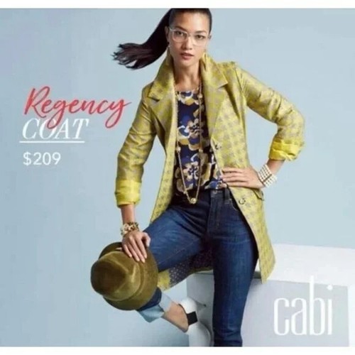 CABI Jacket Houndstooth Regency Coat Long Blazer Size Medium $209 - Picture 1 of 8