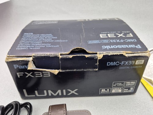 Panasonic Lumix DMC-FX33 8.1MP Compact Digital Camera Silver Tested Boxed Kit - Picture 19 of 21