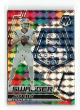 JOSH ALLEN #SW-4 2022 PANINI MOSAIC BILLS SWAGGER SILVER